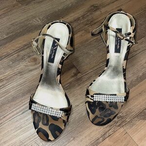 Nina | Giorgi Leopard Rhinestone Heels
